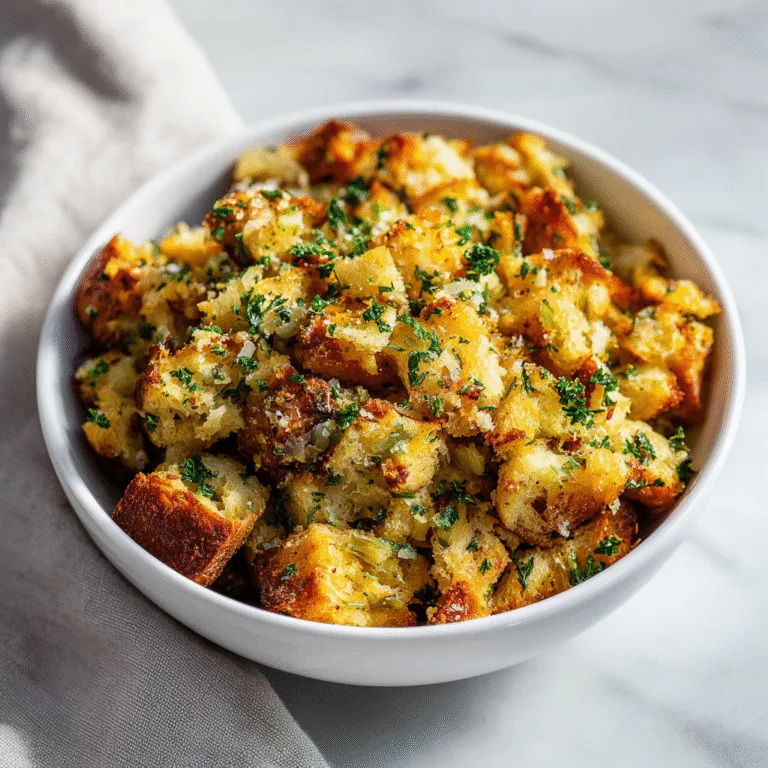 Homemade Stuffing – Buttery, Classic & Irresistible