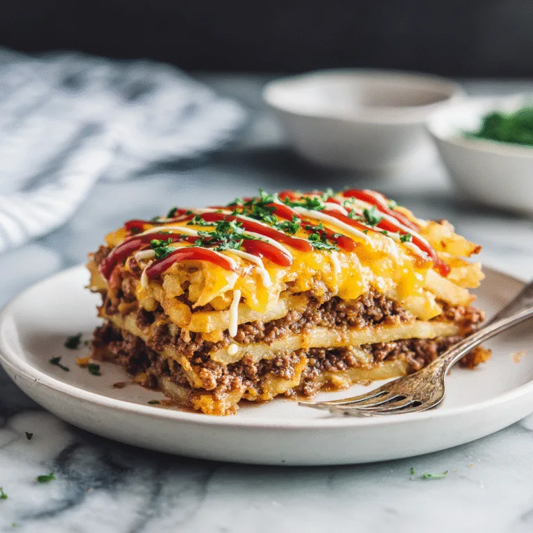 Cheeseburger French Fry Casserole (Ultimate Comfort Food!)