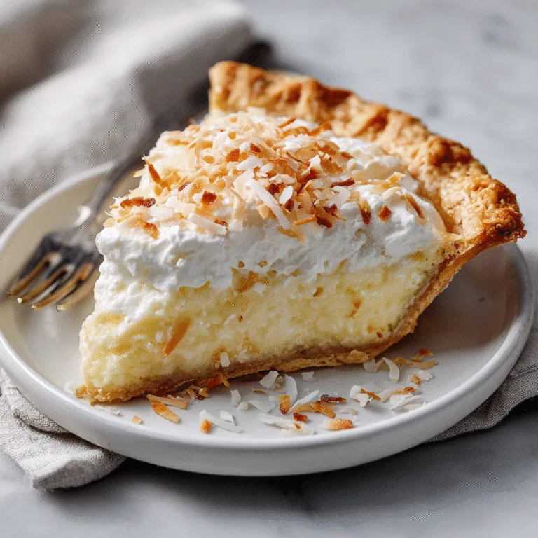 Grandma’s Coconut Cream Pie – A Timeless Slice of Sweet Comfort