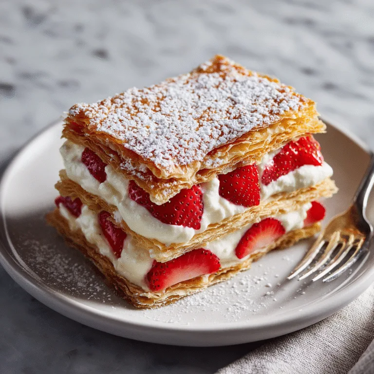 Easy Strawberry Napoleon – A Light, Elegant Dessert Anyone Can Make