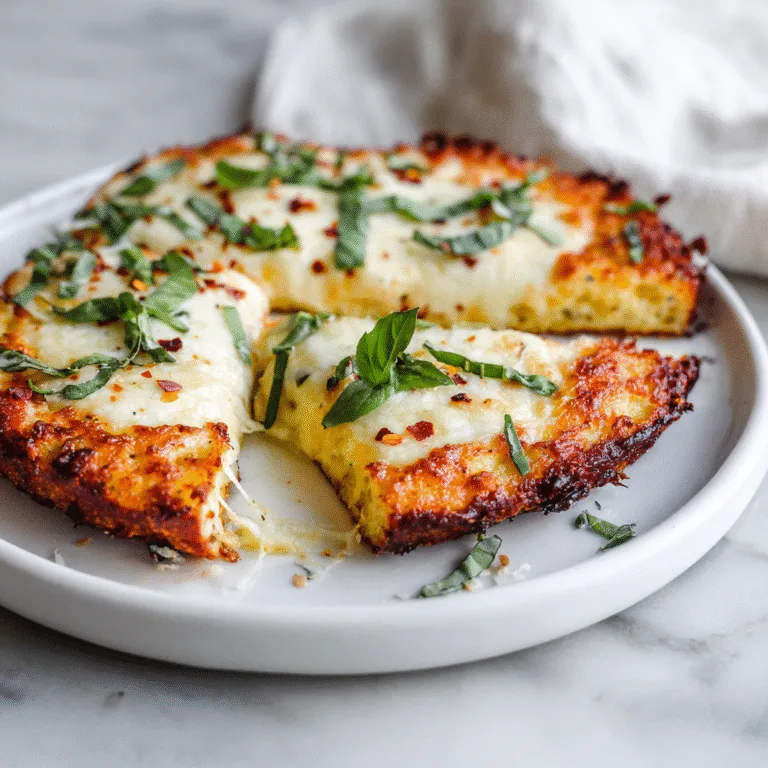 Flourless Cottage Cheese Pizza Crust (Low-Carb & High-Protein)
