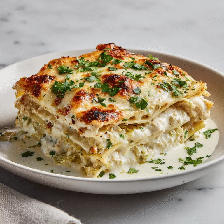 Hatch Green Chile Chicken Lasagna (Creamy & Flavorful Twist)