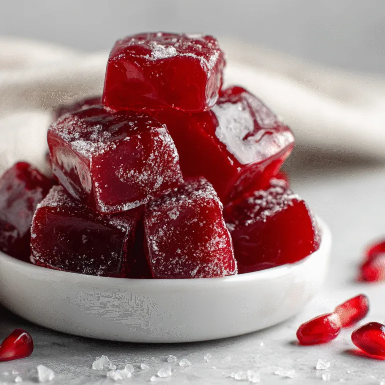 Cranberry Pomegranate Caramels (Sweet, Tart & Irresistibly Chewy)