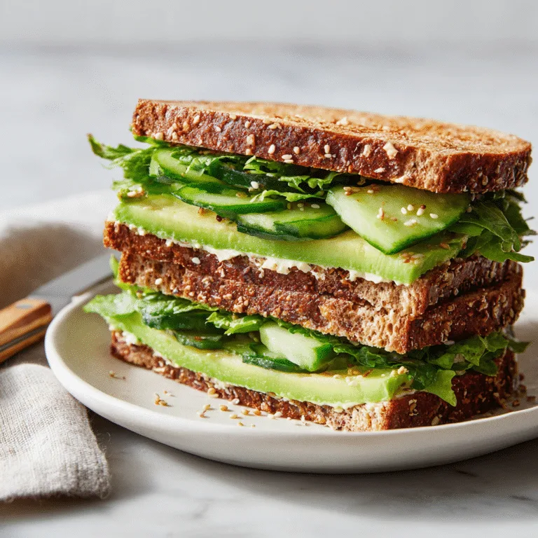Loaded Cucumber & Avocado Sandwich (Fresh, Creamy & Satisfying)