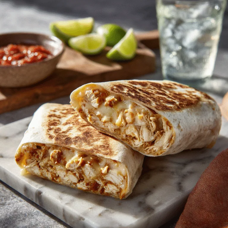 Cheesy Rotisserie Chicken Burritos (Easy, Flavorful & Family-Friendly)