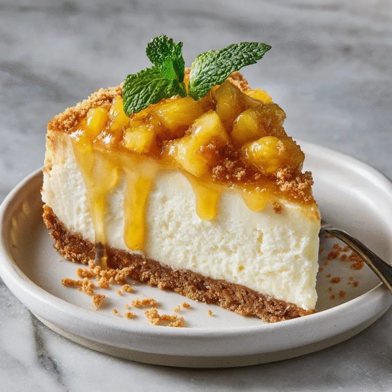 Pineapple Heaven Cheesecake (Creamy, Tropical & Irresistible)