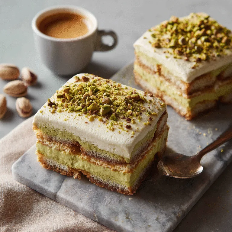 Pistachio Tiramisu (Creamy, Elegant & No-Bake Dessert)