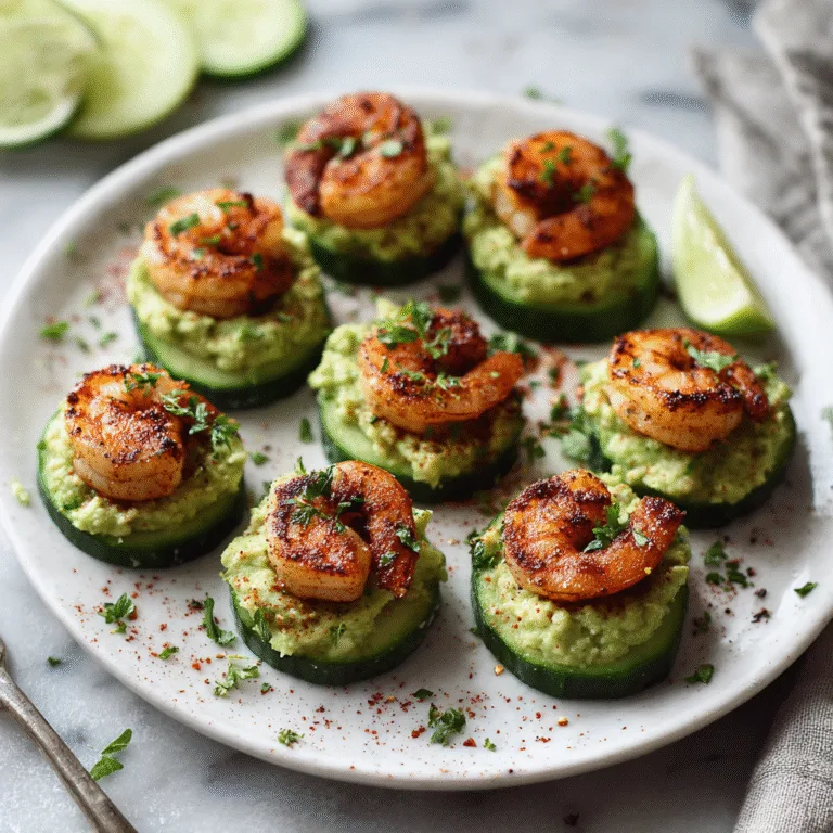Blackened Shrimp Avocado Cucumber Bites (Fresh, Flavorful & Perfectly Bite-Sized)