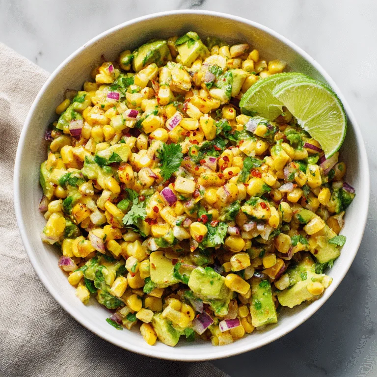 Corn and Avocado Salsa
