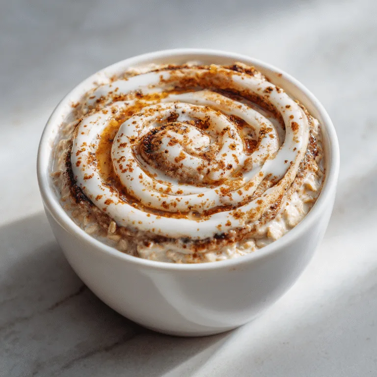 Cinnamon Roll Overnight Oats