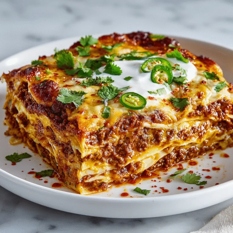 Mexican Lasagna Recipe: A Cheesy, Layered Fiesta of Flavor