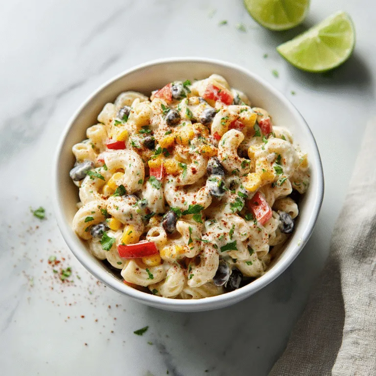 Mexican Macaroni Salad: Creamy, Zesty & Packed with Flavor